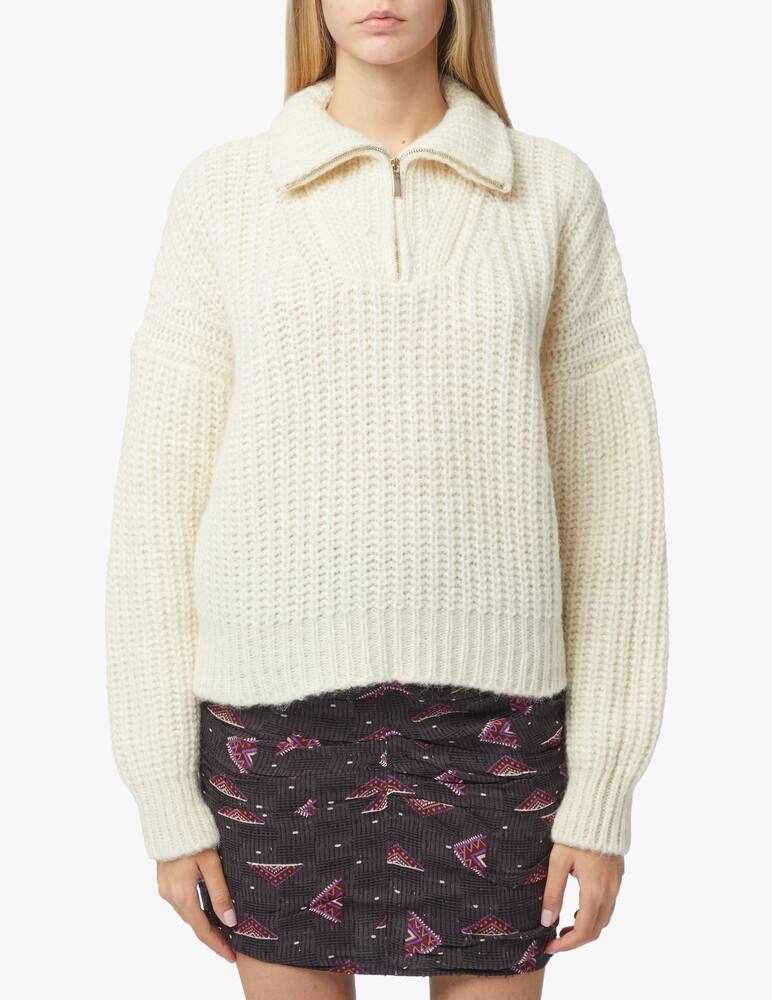 rinascente Ba&sh Beltan half zip jumper