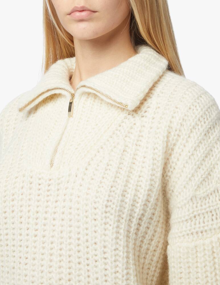 rinascente Ba&sh Beltan half zip jumper