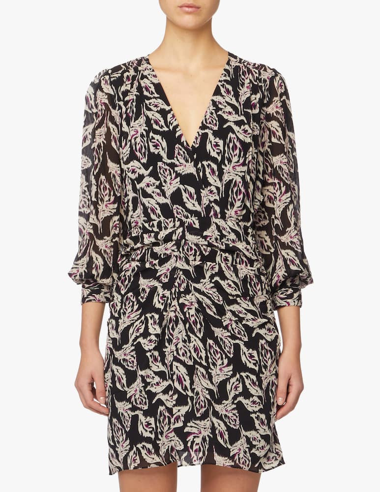 rinascente Ba&sh Gizelle long sleeved mini dress - black