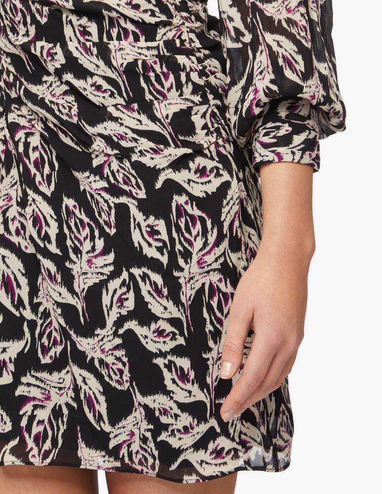 rinascente Ba&sh Gizelle long sleeved mini dress - black