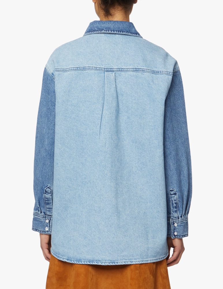 rinascente Ba&sh Quentin denim jacket - light blue