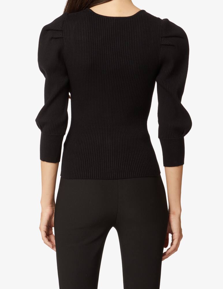 Ba&sh Top a manica lunga con scollo a cuore - Nero - immagine 3 Ba&sh Top a manica lunga con scollo a cuore - Nero - immagine 3
