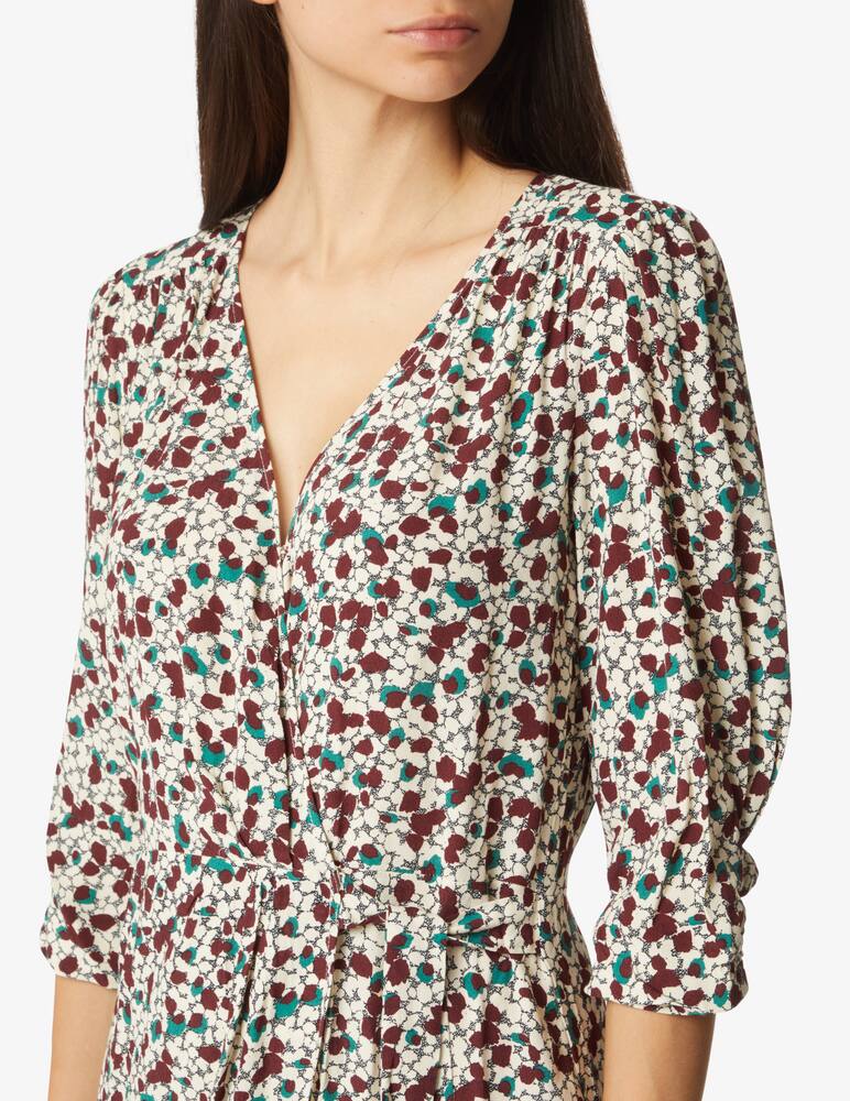 Ba&sh Elen wrap midi dress - Beige - picture 3 Ba&sh Elen wrap midi dress - Beige - picture 3