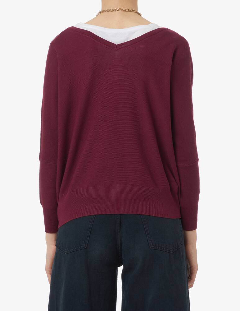 rinascente Ba&sh Elsy relaxed cotton blend tee - Red