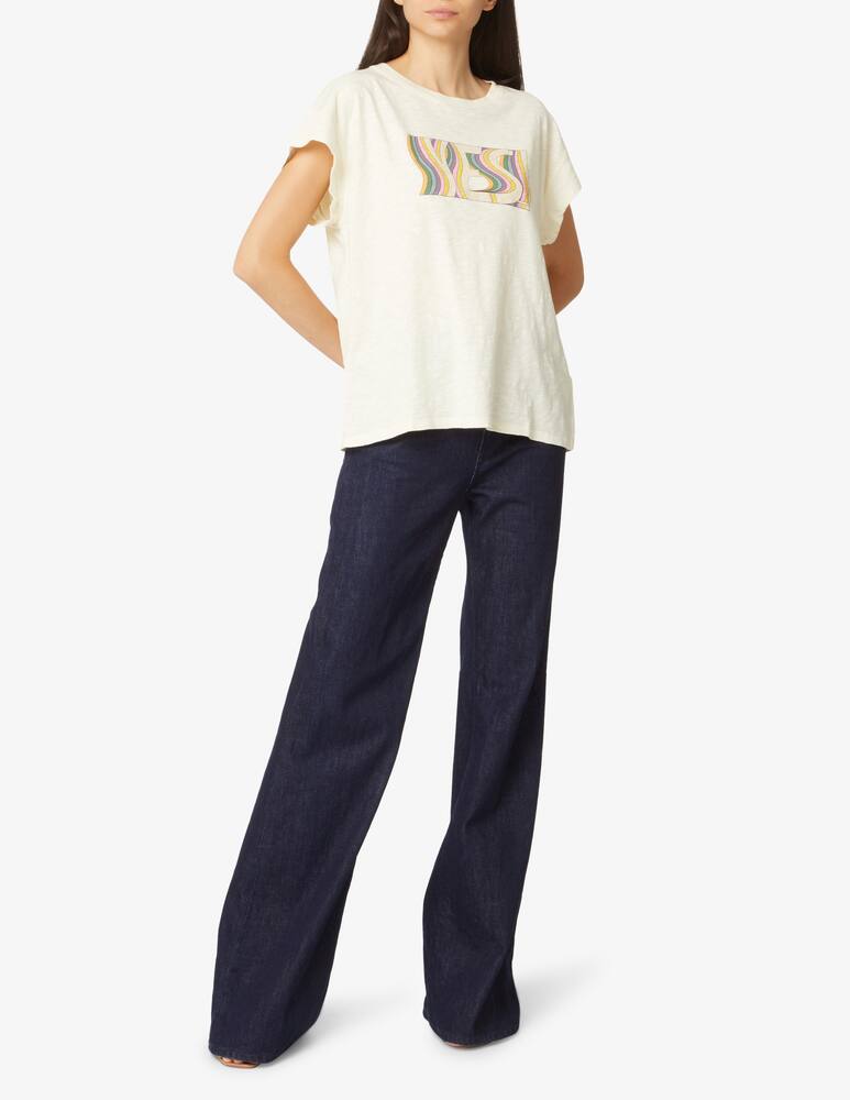 rinascente Ba&sh Ron cotton t-shirt - Beige