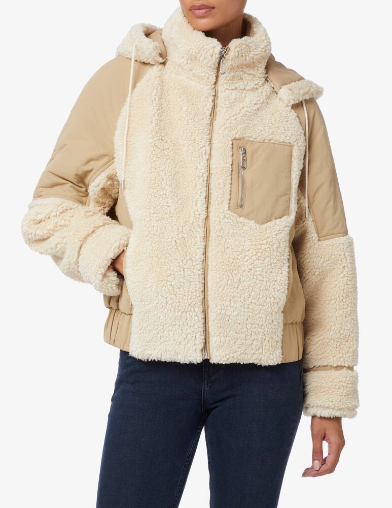 Ba&sh Eva trddy bomber jacket - Beige - picture 1 Ba&sh Eva trddy bomber jacket - Beige - picture 1