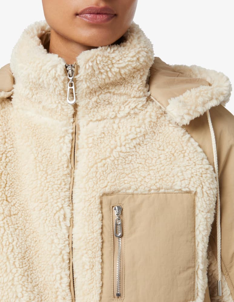 rinascente Ba&sh Giacca bomber in teddy Eva - Beige