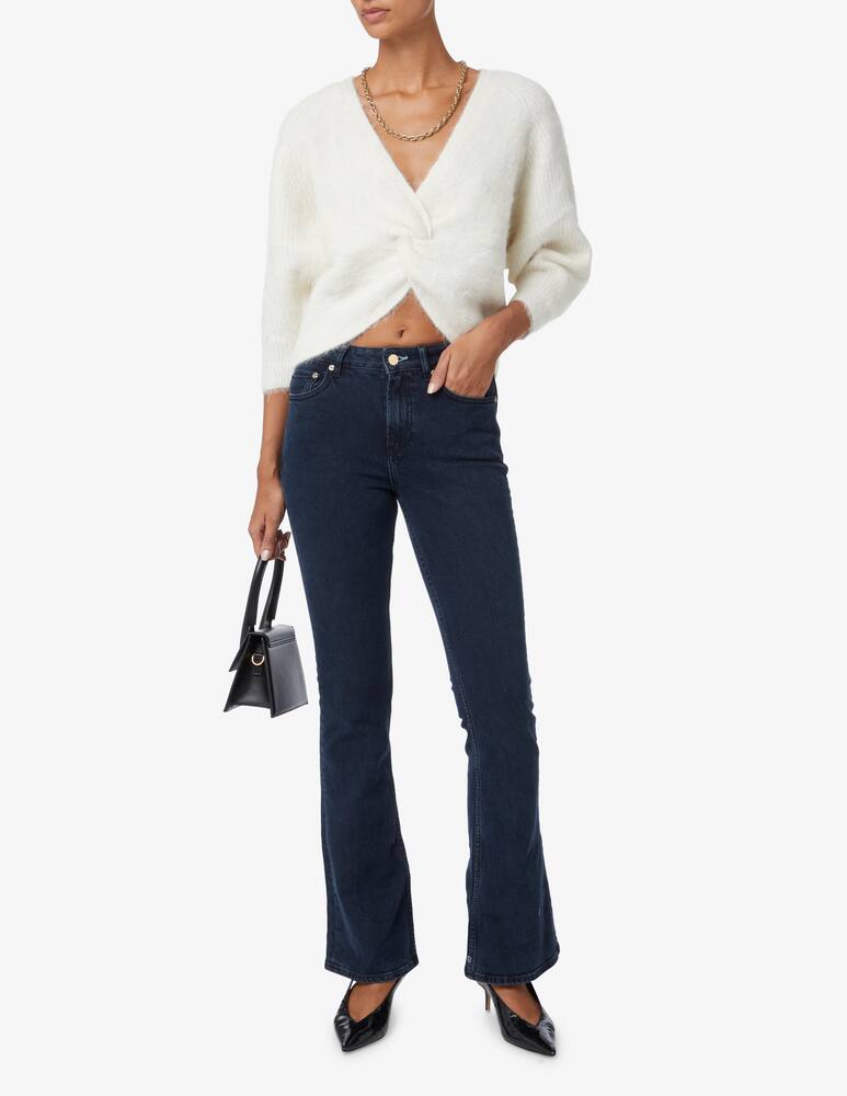 rinascente Ba&sh Long sleeved crop jumper - White