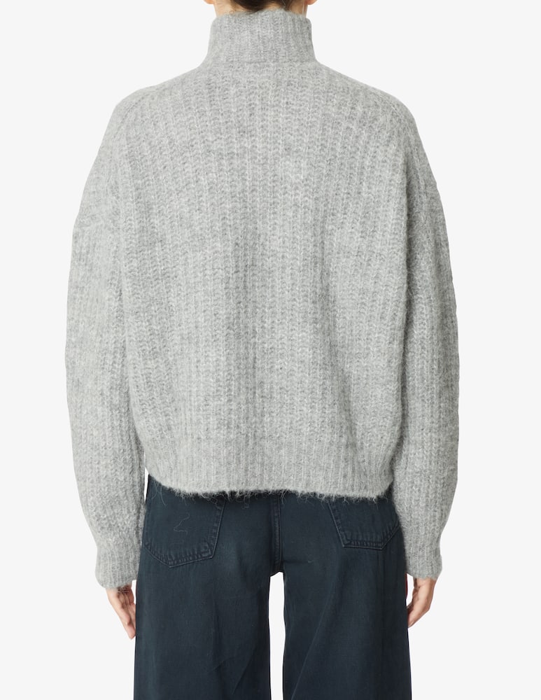 Ba&sh Beltan wool half zip sweater - Grey - picture 3 Ba&sh Beltan wool half zip sweater - Grey - picture 3