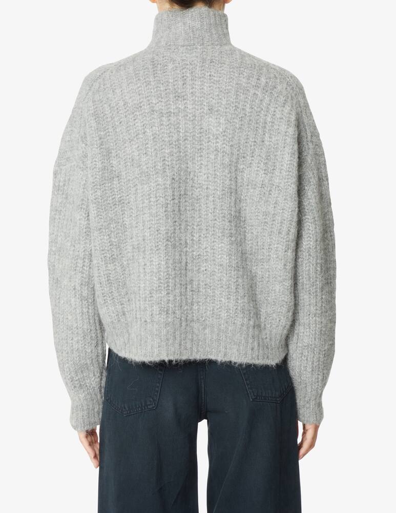 rinascente Ba&sh Beltan wool half zip sweater - Grey