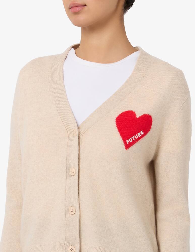 rinascente FROM FUTURE Heart cashmere cardigan