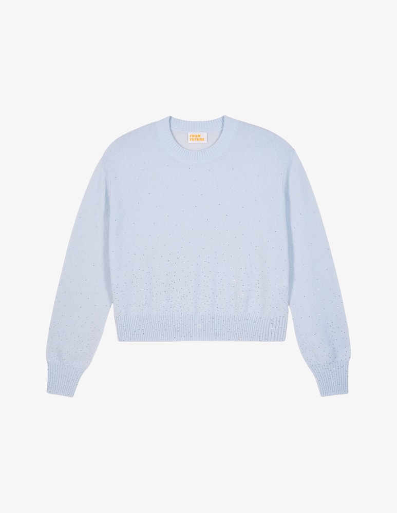 rinascente FROM FUTURE Maglione crop con cristalli
