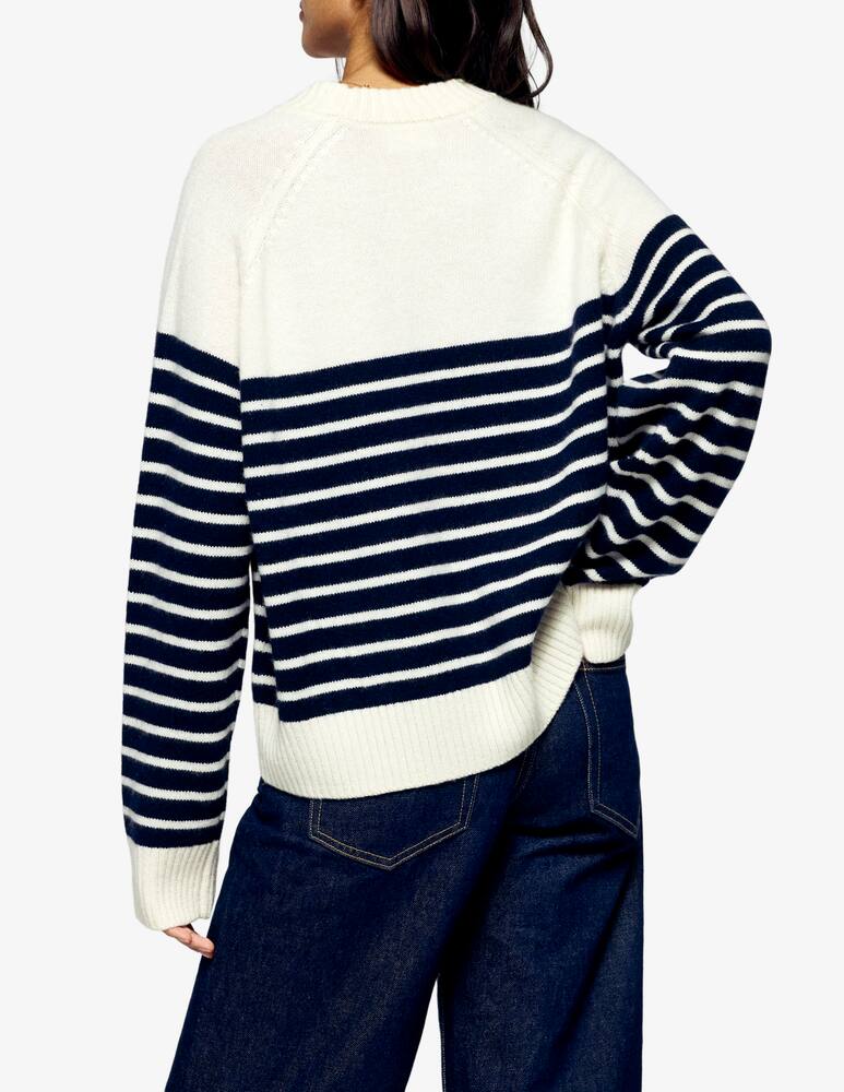 rinascente FROM FUTURE Maglione a righe cuore