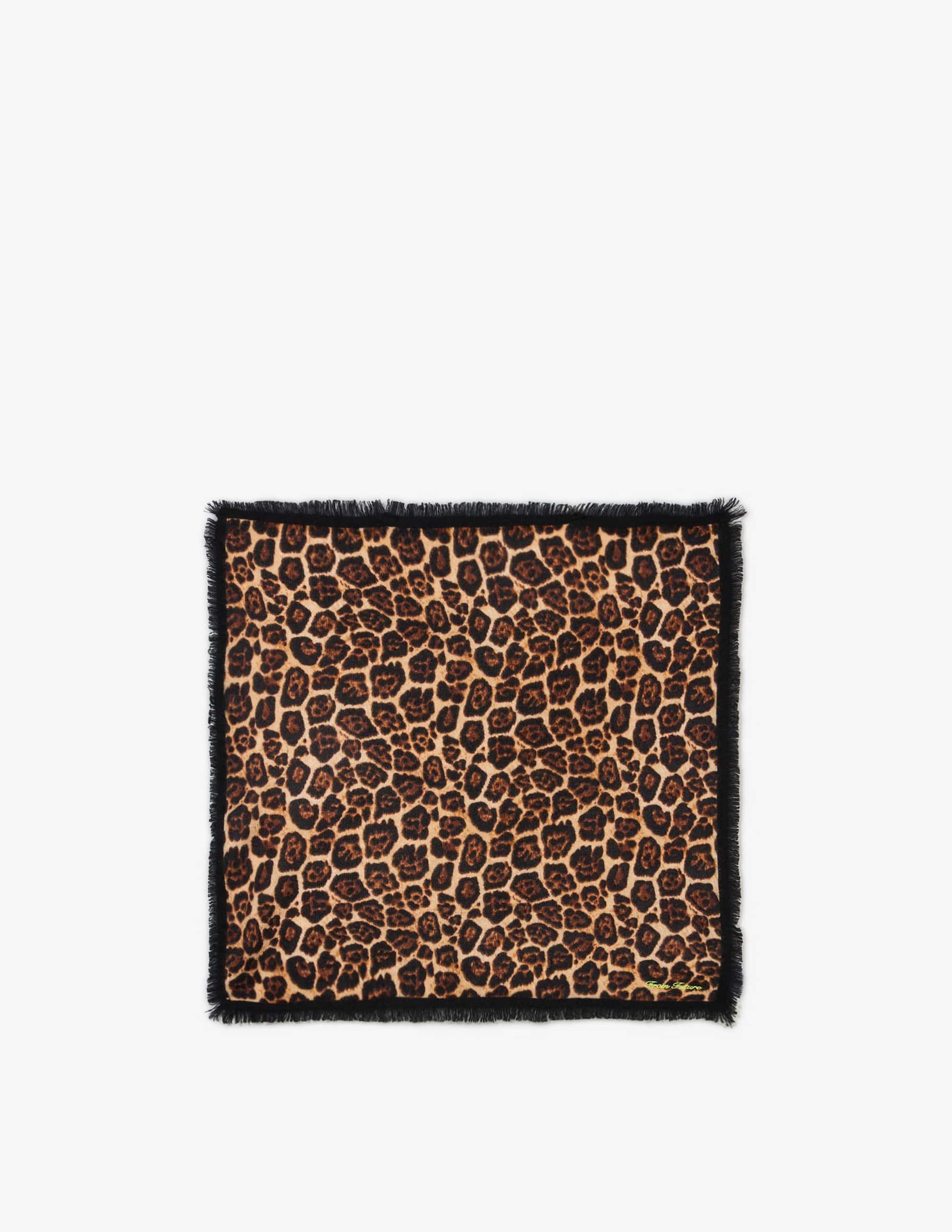 Shop FROM FUTURE Leopard print scarf on Rinascente