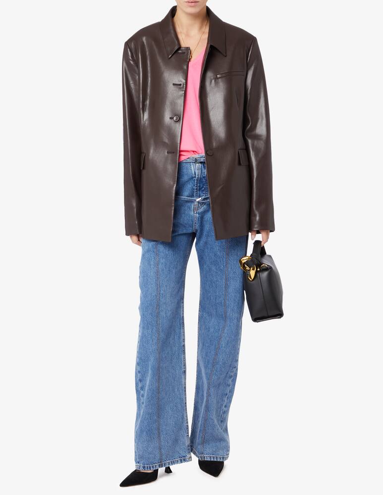 rinascente FROM FUTURE Oversized v-neck long-sleeved shirt