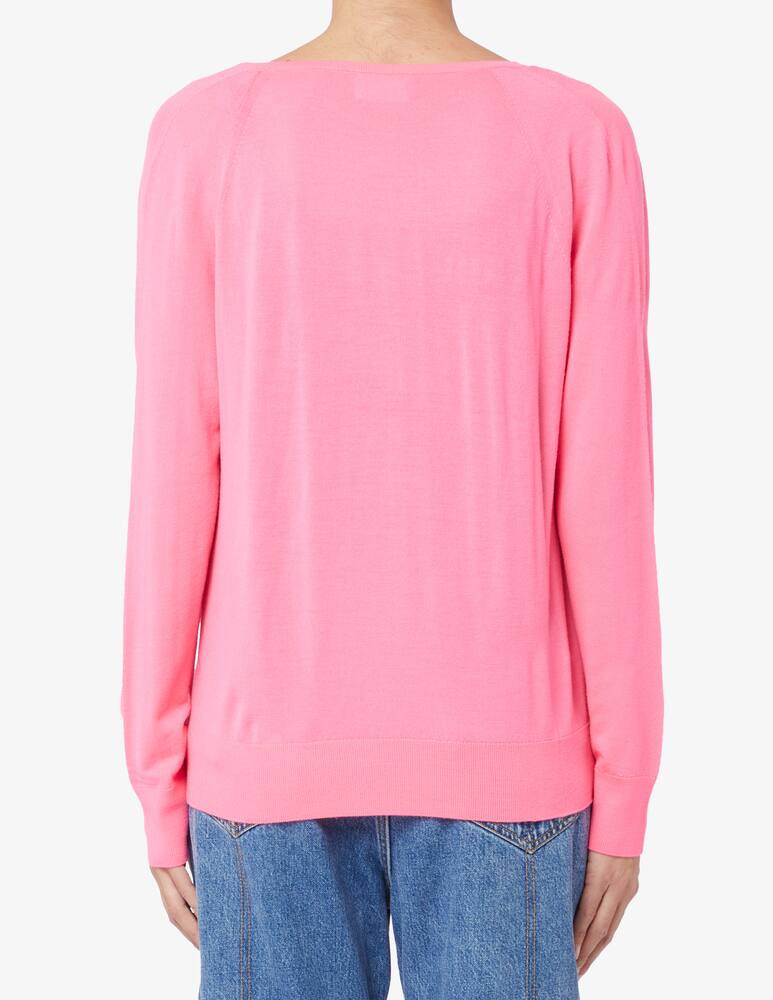 rinascente FROM FUTURE Oversized v-neck long-sleeved shirt