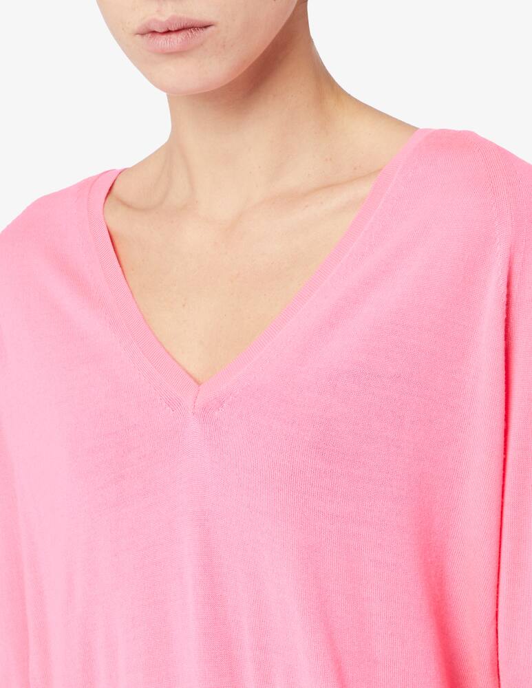 rinascente FROM FUTURE Oversized v-neck long-sleeved shirt