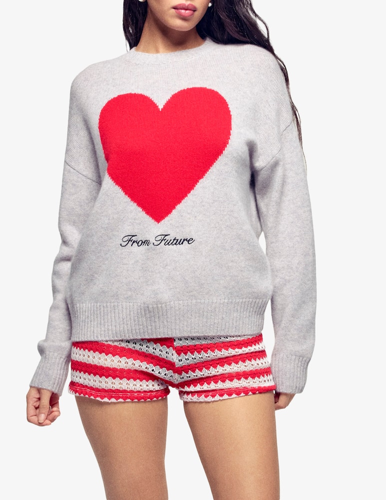 rinascente FROM FUTURE Maglione in cashmere cuore grande