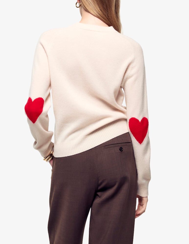 rinascente FROM FUTURE Maglione girocollo cuore ai gomiti