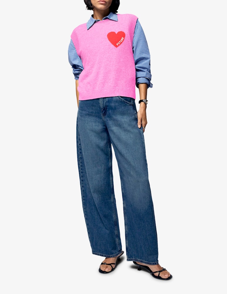 rinascente FROM FUTURE Gilet in maglia conn cuore