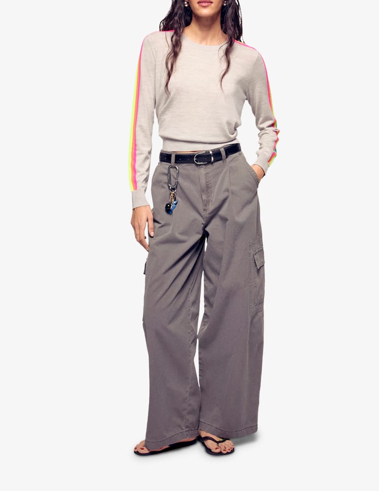 rinascente FROM FUTURE Maglione girocollo in lana multirighe