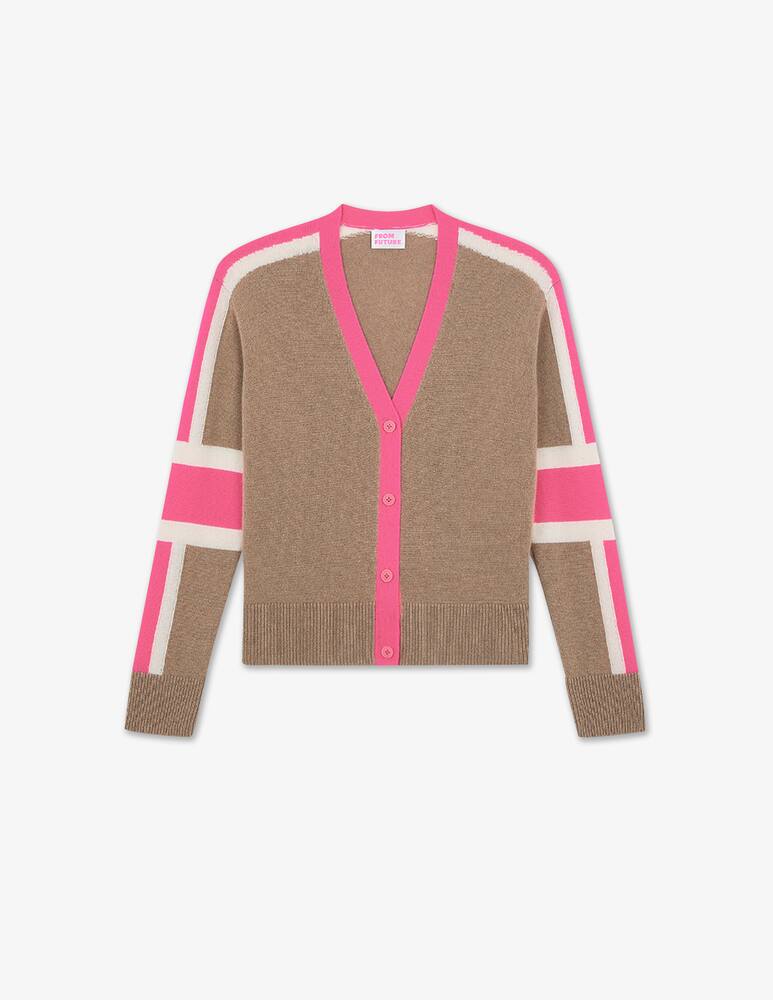 rinascente FROM FUTURE 3 color sleeve cardigan