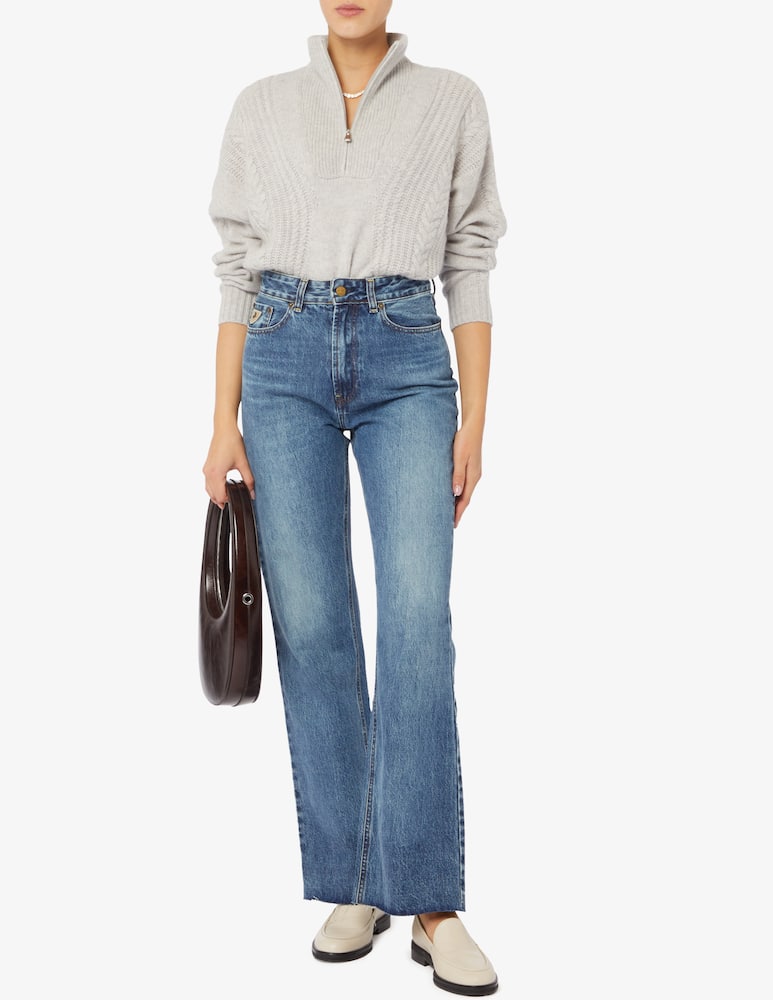 rinascente FROM FUTURE Half zip long sleeve jumper