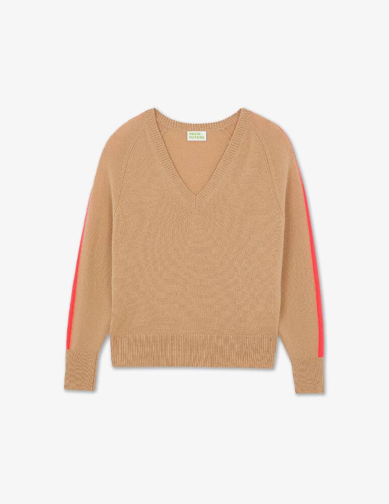 rinascente FROM FUTURE Oversized v-neck sweater with bands
