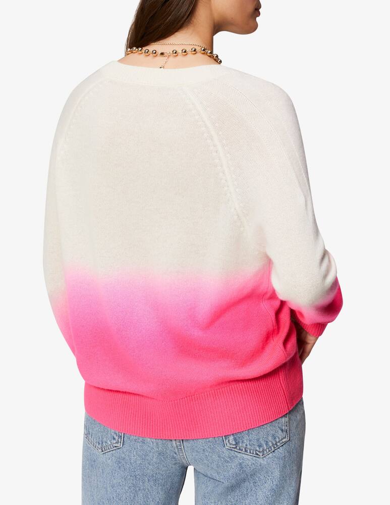 rinascente FROM FUTURE Dip dye v-neck long sleeve sweater