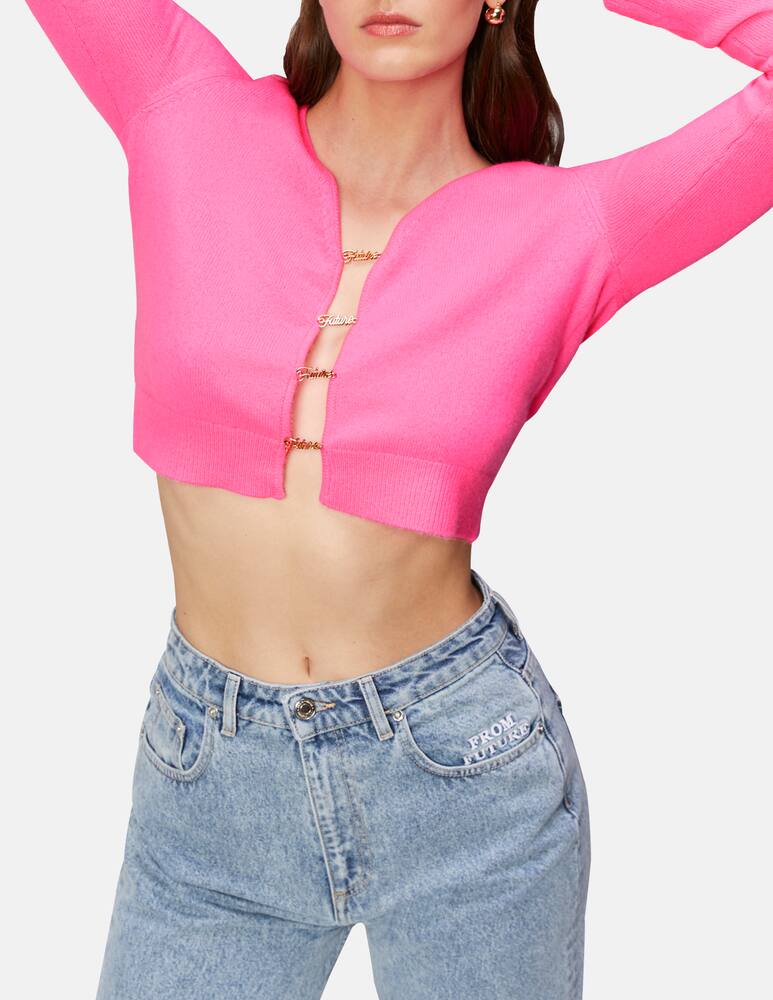 rinascente FROM FUTURE Maglia manica lunga bottoni gioiello