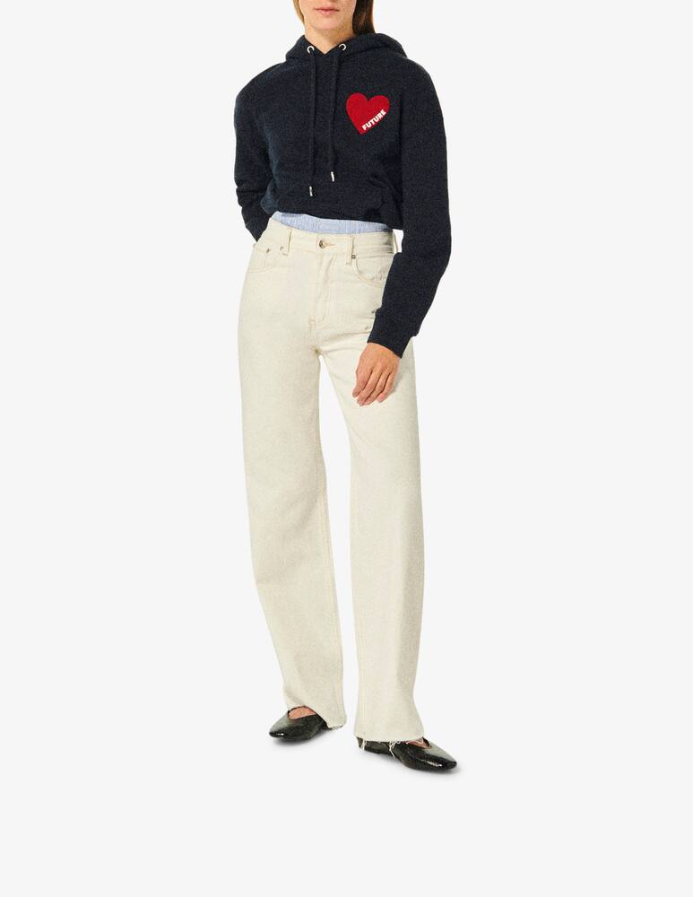 rinascente FROM FUTURE Felpa con cappuccio in pile