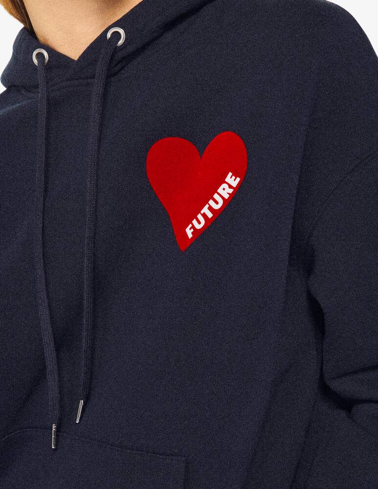 rinascente FROM FUTURE Felpa con cappuccio in pile