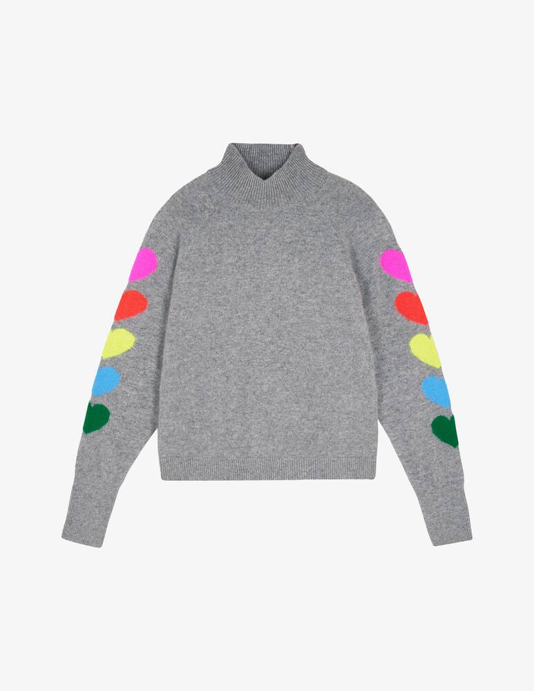 FROM FUTURE Maglione collo alto cuore manica - immagine 1 FROM FUTURE Maglione collo alto cuore manica - immagine 1