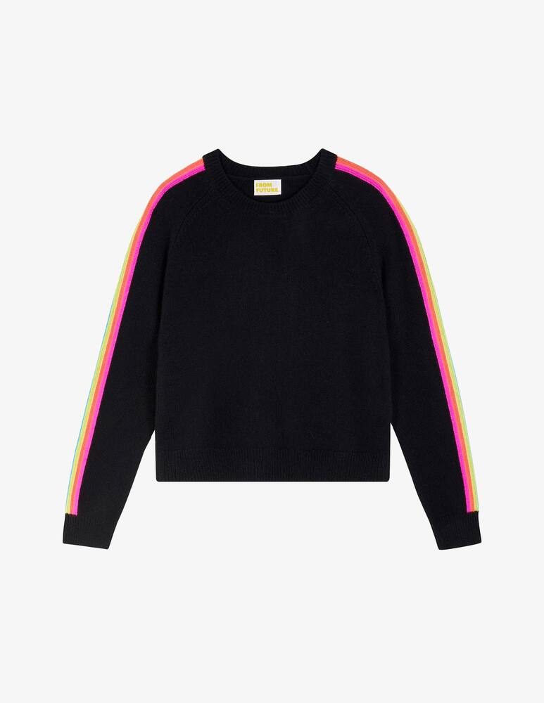 FROM FUTURE Crewneck sweater with sleeve bands - picture 1 FROM FUTURE Crewneck sweater with sleeve bands - picture 1