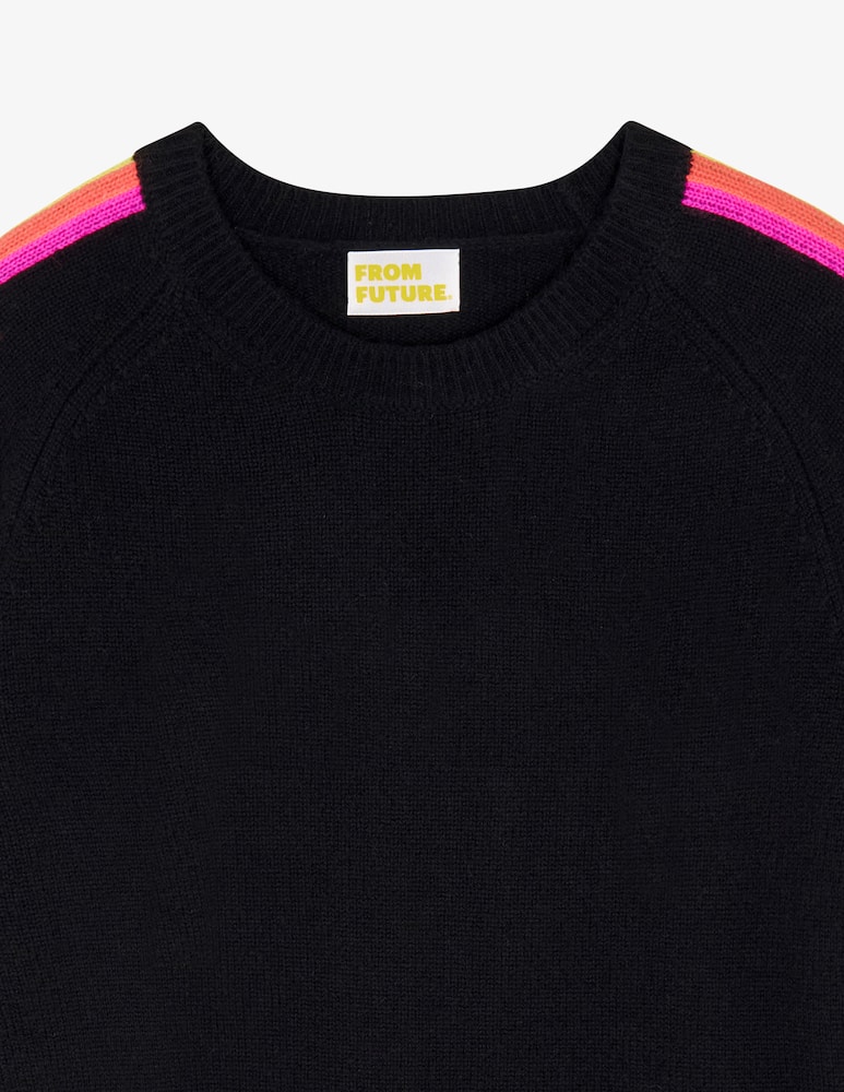 rinascente FROM FUTURE Crewneck sweater with sleeve bands