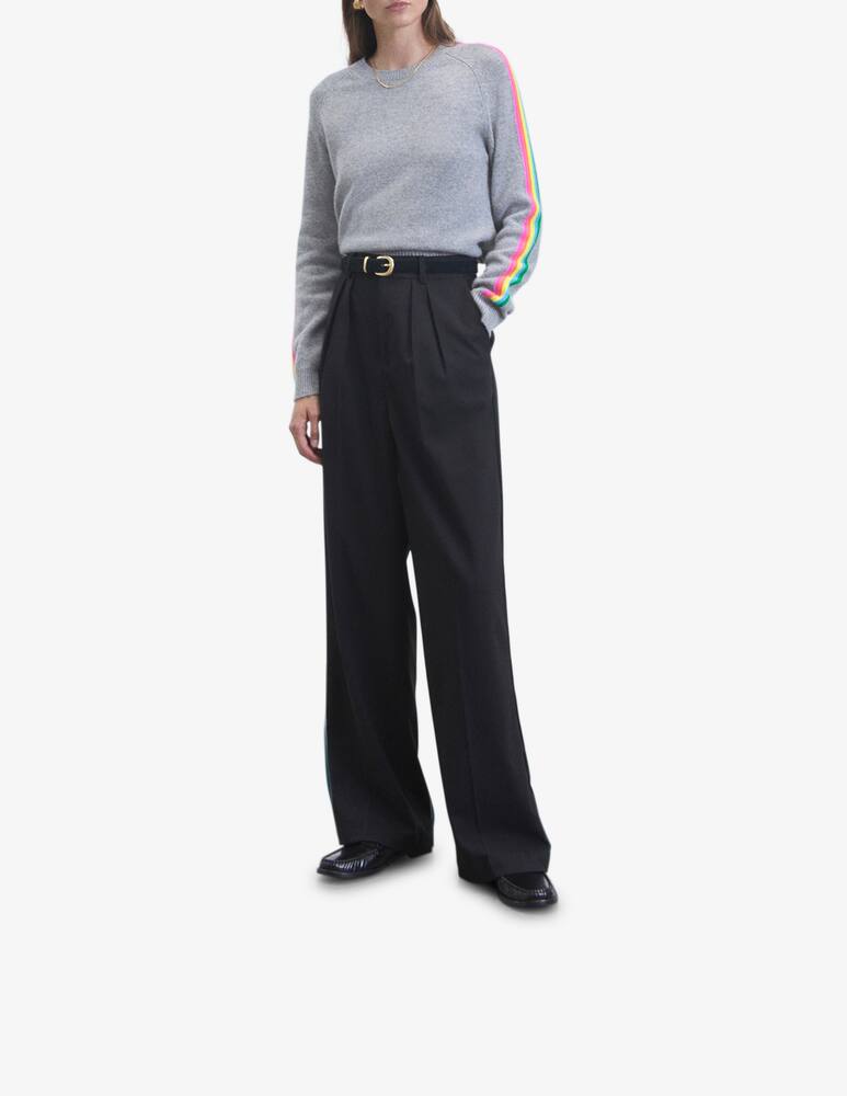 rinascente FROM FUTURE Crewneck sweater with sleeve bands