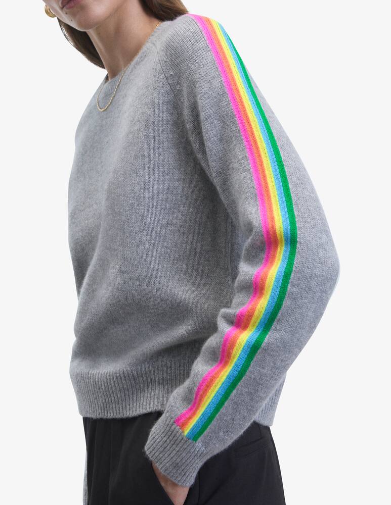 rinascente FROM FUTURE Crewneck sweater with sleeve bands