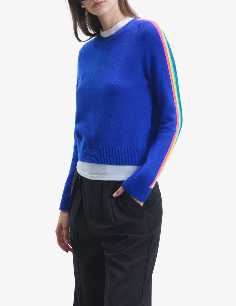 FROM FUTURE Maglione girocollo bande maniche - immagine 1