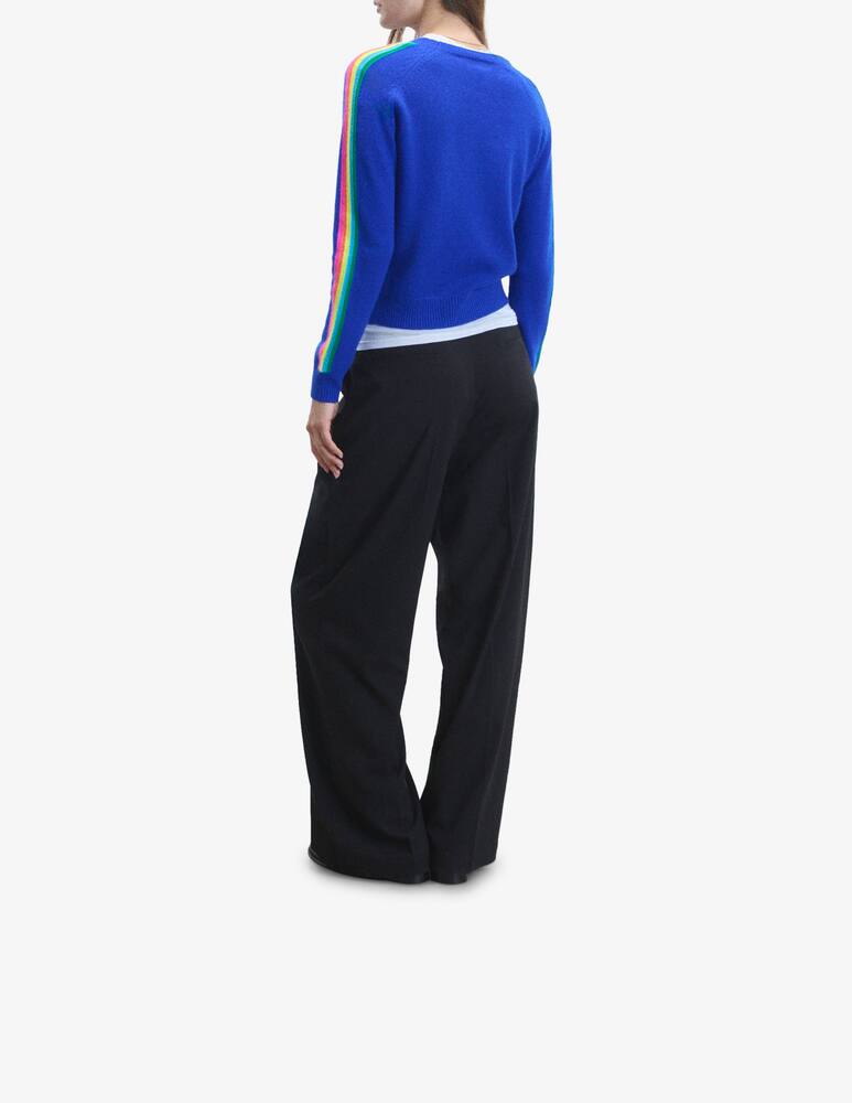 FROM FUTURE Maglione girocollo bande maniche - immagine 3