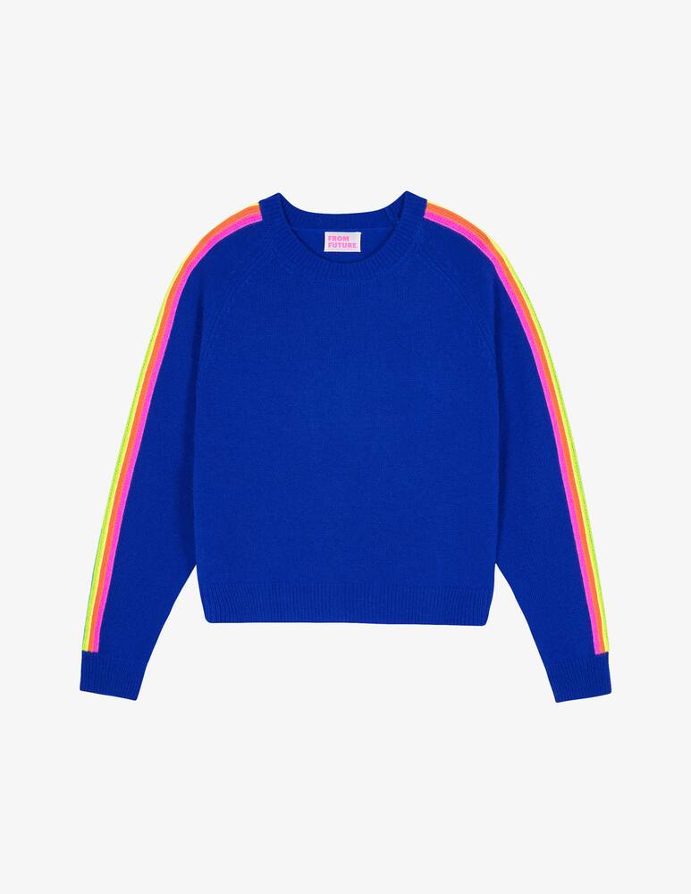 FROM FUTURE Maglione girocollo bande maniche - immagine 5