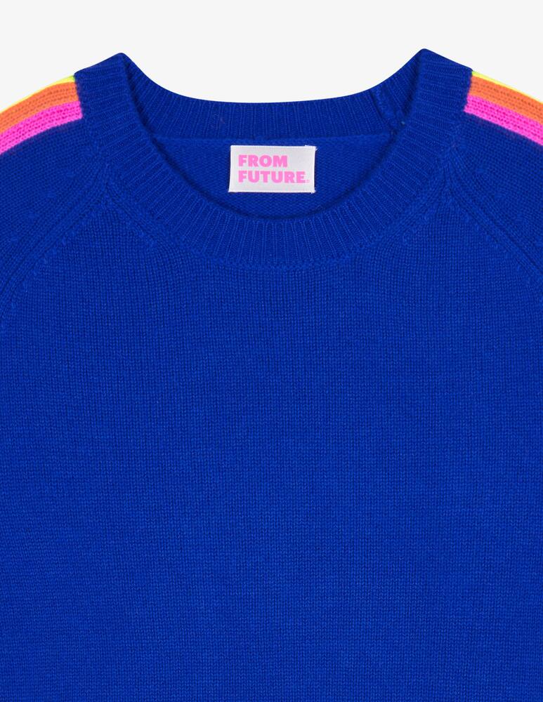 FROM FUTURE Maglione girocollo bande maniche - immagine 6