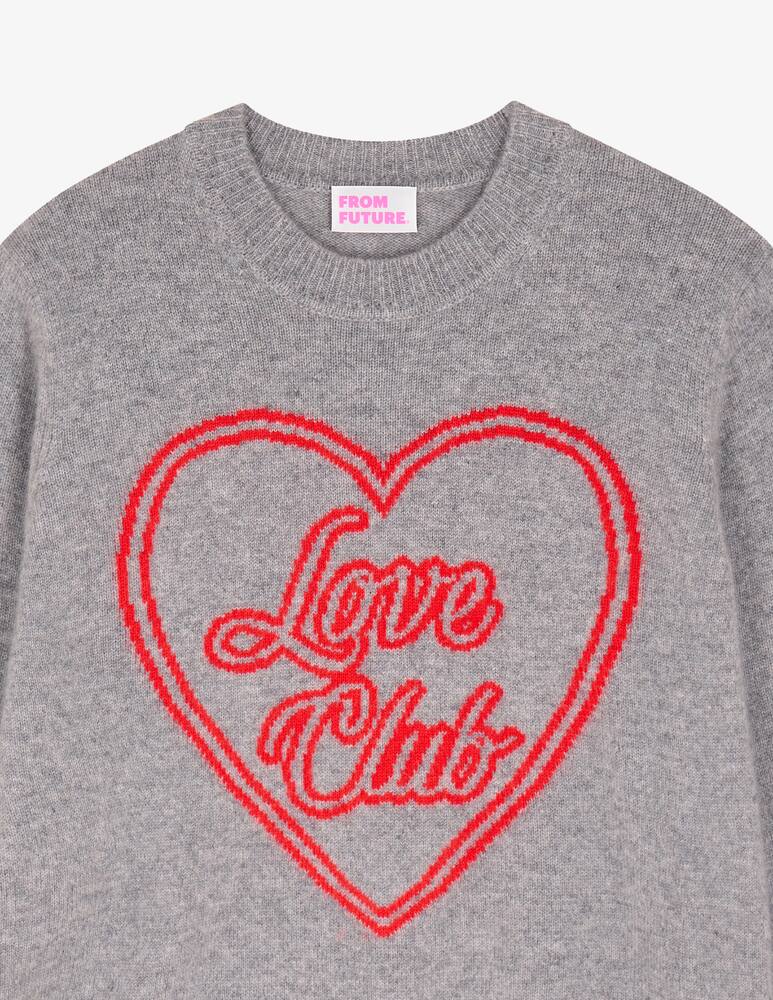 rinascente FROM FUTURE Big heart crew neck sweater