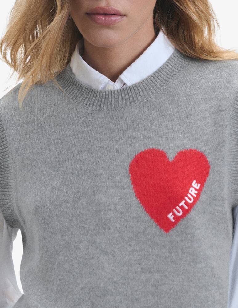 rinascente FROM FUTURE Heart chasmere vest