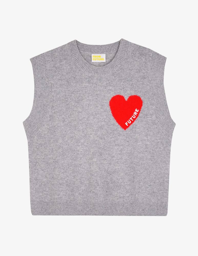 rinascente FROM FUTURE Heart chasmere vest