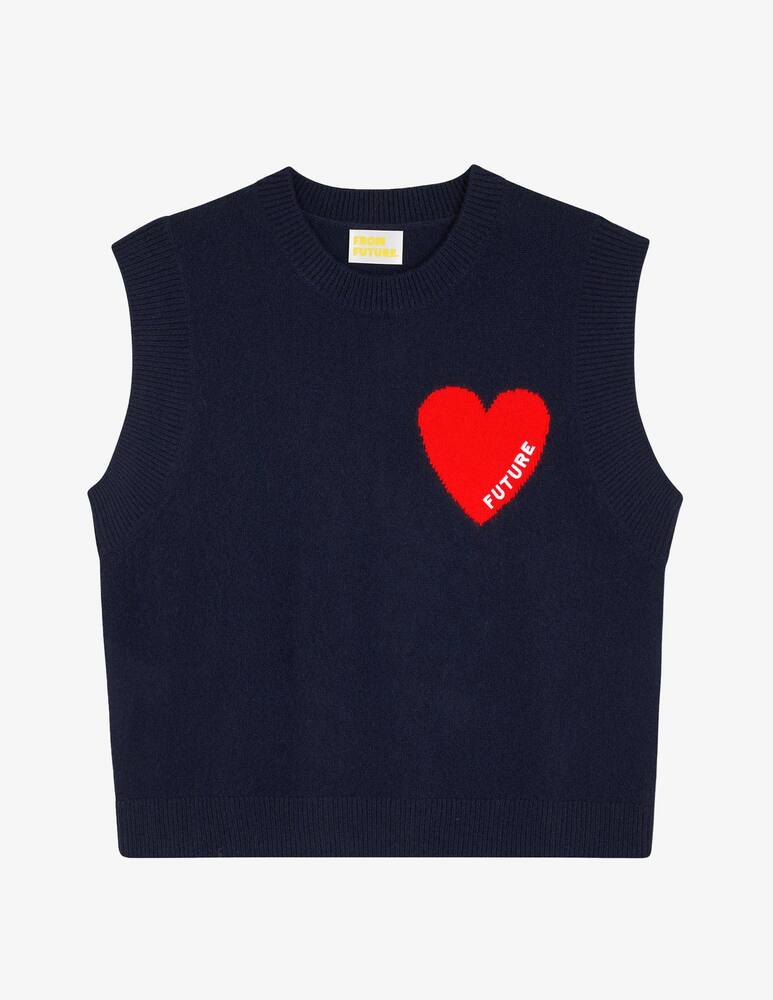 rinascente FROM FUTURE Gilet in cachemire con cuore