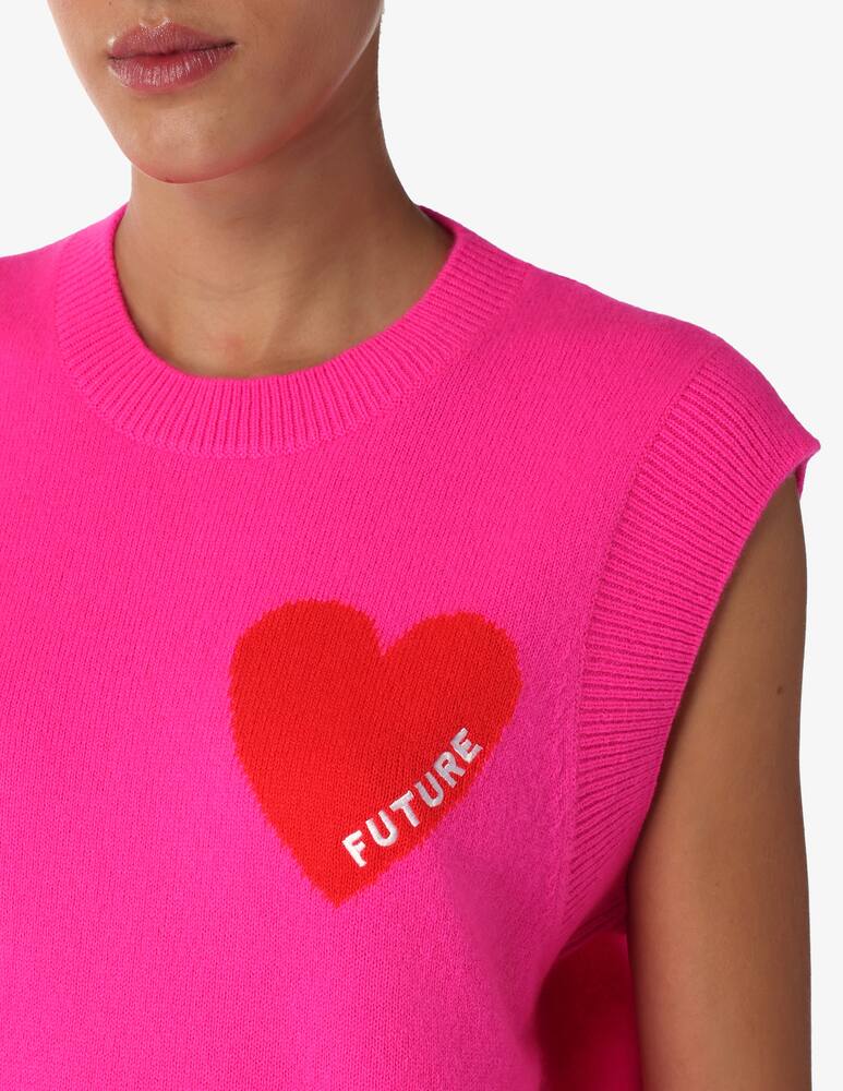 rinascente FROM FUTURE Gilet in cachemire con cuore