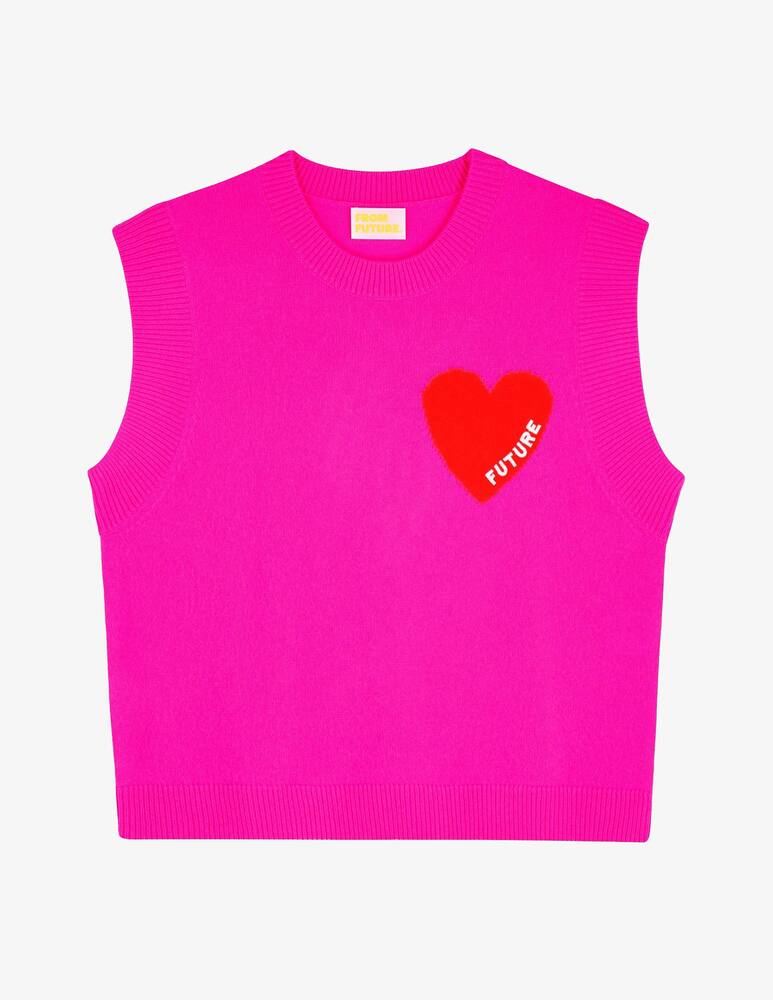 rinascente FROM FUTURE Gilet in cachemire con cuore