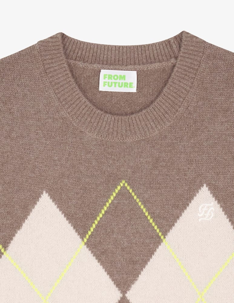 rinascente FROM FUTURE Gilet in cashmere a rombi