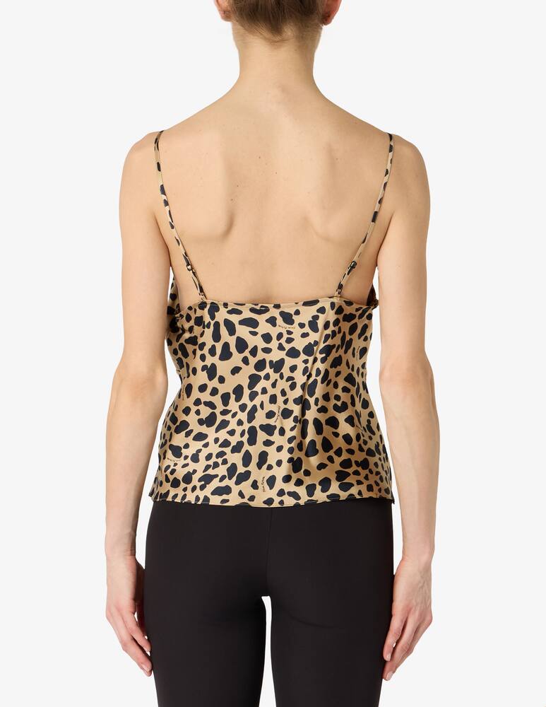 rinascente FROM FUTURE Satin leopard camisole