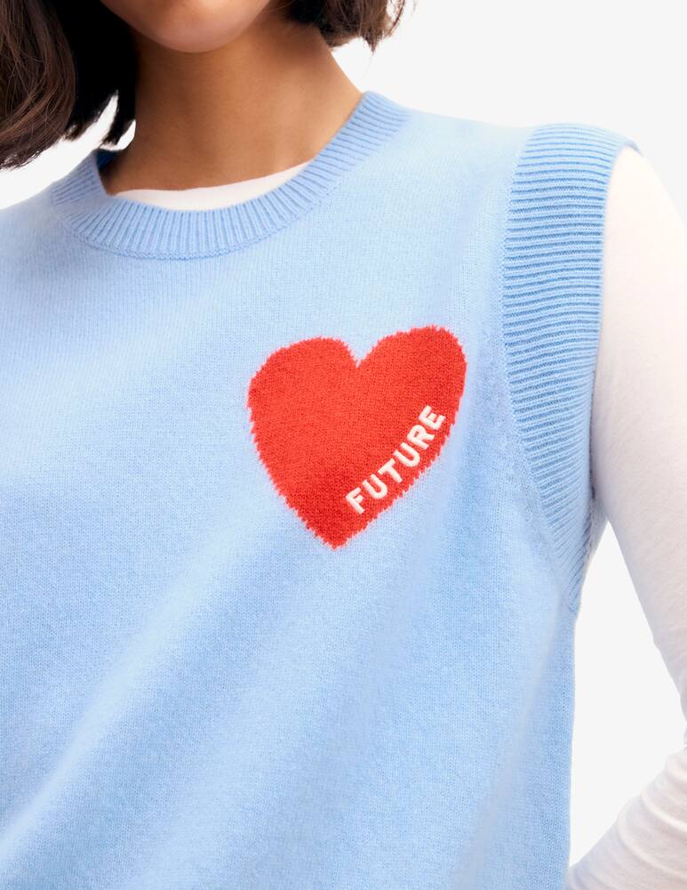 rinascente FROM FUTURE Heart motif gilet